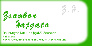 zsombor hajgato business card